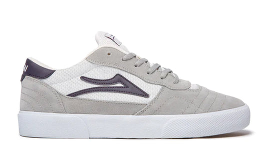 Lakai Cambridge Skate Shoes - Light Grey/White