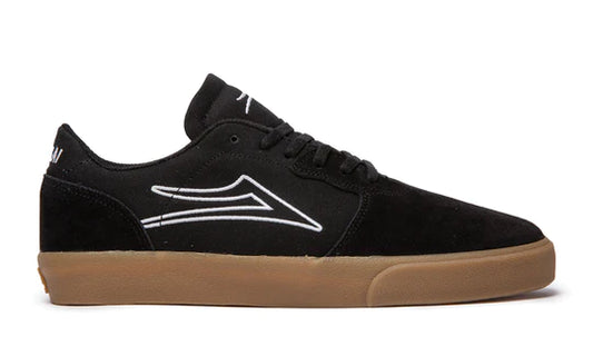 Lakai Cardiff Skate Shoes - Black/Gum