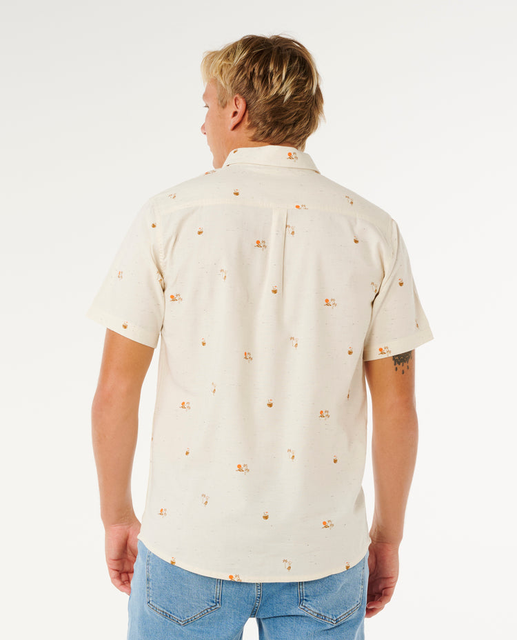 Ripcurl Skelly Breach Short Sleeve Shirt - Off White