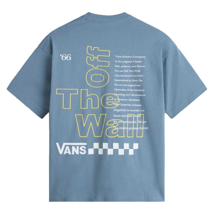 Vans Posted T Shirt - Bluestone