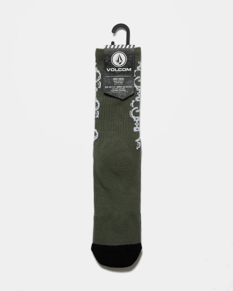 Volcom Daniel Shepard Socks - Dark Olive