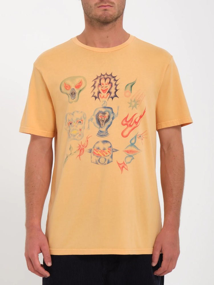 Volcom Sam Ryser T Shirt - Flash Orange