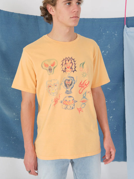 Volcom Sam Ryser T Shirt - Flash Orange