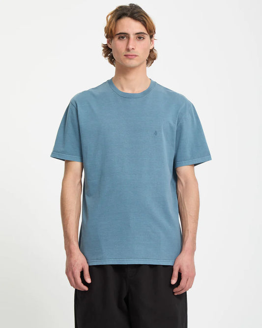 Volcom Solid Stone T Shirt - Blue Wash