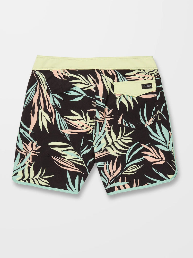 Volcom Stone Bleeding Leaf 18" Boardshorts - Black