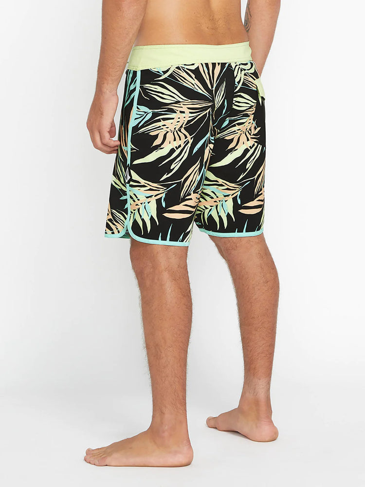 Volcom Stone Bleeding Leaf 18" Boardshorts - Black