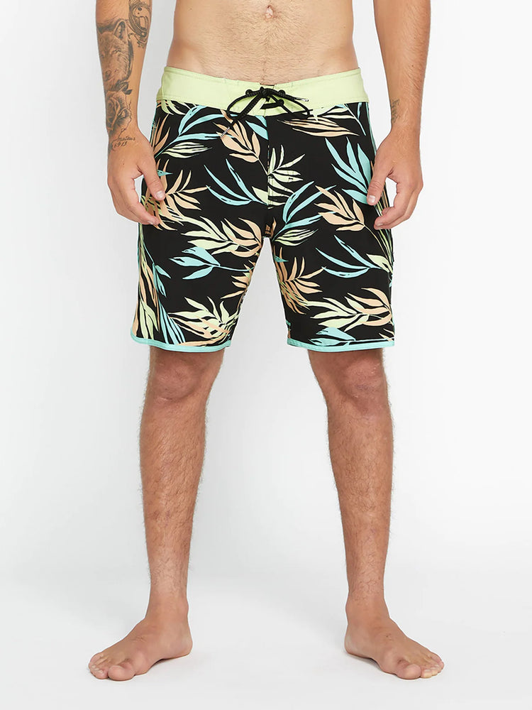 Volcom Stone Bleeding Leaf 18" Boardshorts - Black