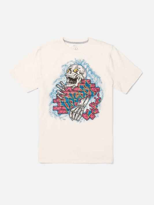 Volcom Wall Puncher T Shirt - Off White