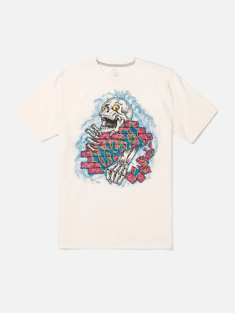 Volcom Wall Puncher T Shirt - Off White