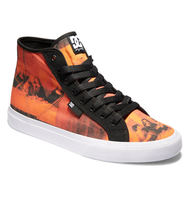 DC x Andy Warhol Manual High Top Skate Shoes - Black/Rust