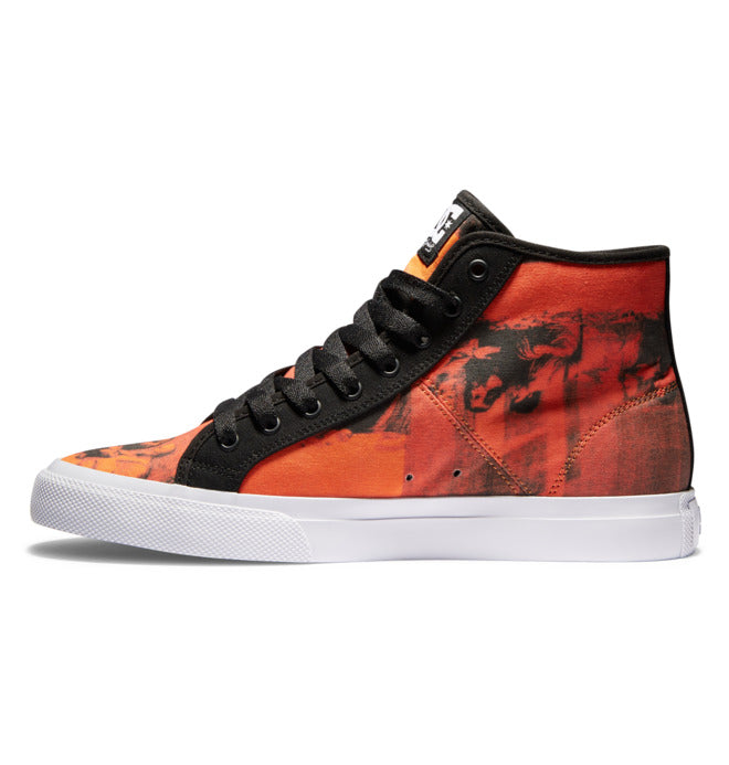DC x Andy Warhol Manual High Top Skate Shoes - Black/Rust