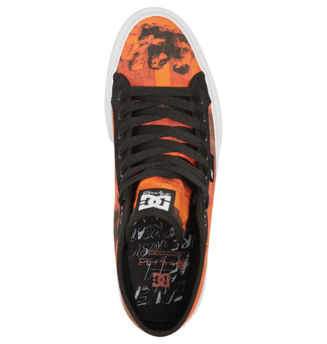DC x Andy Warhol Manual High Top Skate Shoes - Black/Rust