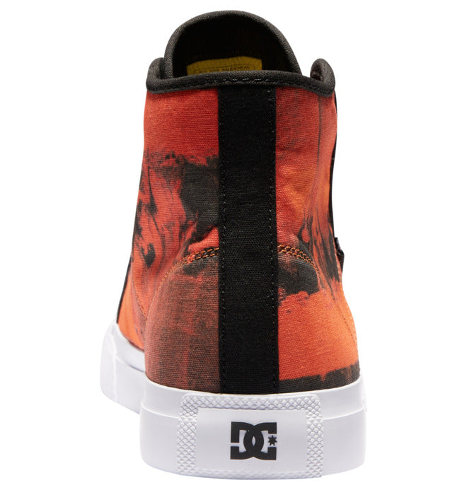 DC x Andy Warhol Manual High Top Skate Shoes - Black/Rust