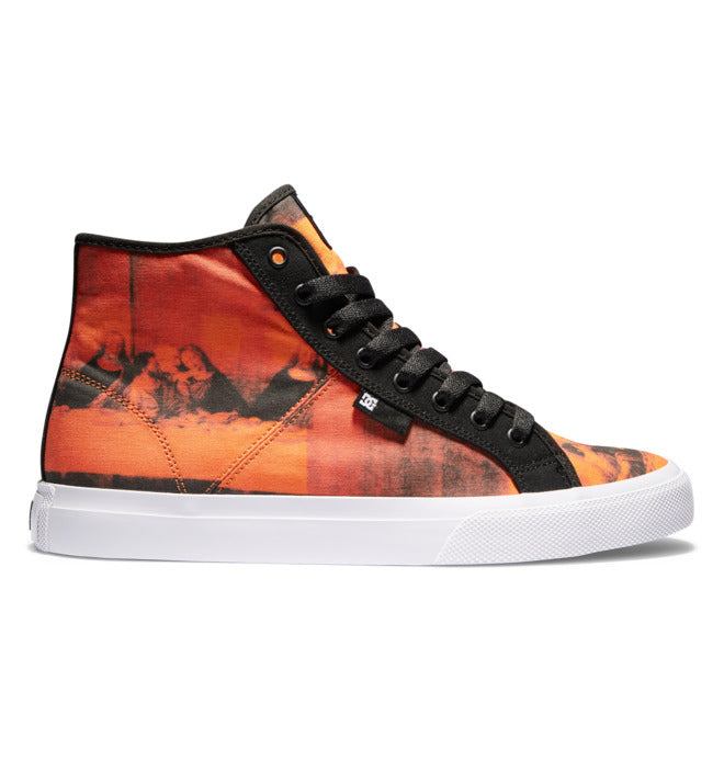 DC x Andy Warhol Manual High Top Skate Shoes - Black/Rust