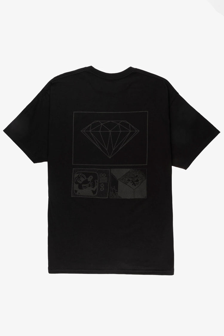 Diamond x Keith Haring Mickey And Haring T Shirt - Black