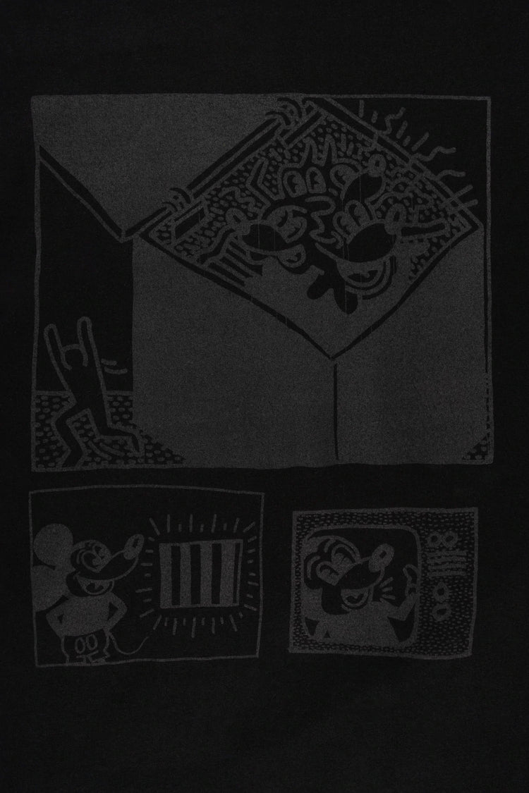 Diamond x Keith Haring Mickey And Haring T Shirt - Black