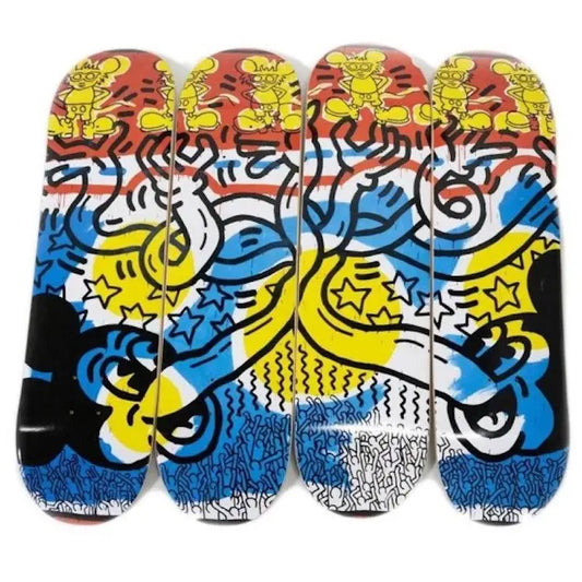 Diamond x Keith Haring Hands By Mickey 4 Deck Set - 8.25"