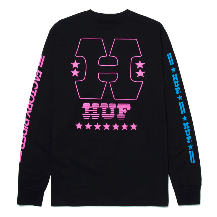 HUF Factory Rider Longsleeve T Shirt - Black