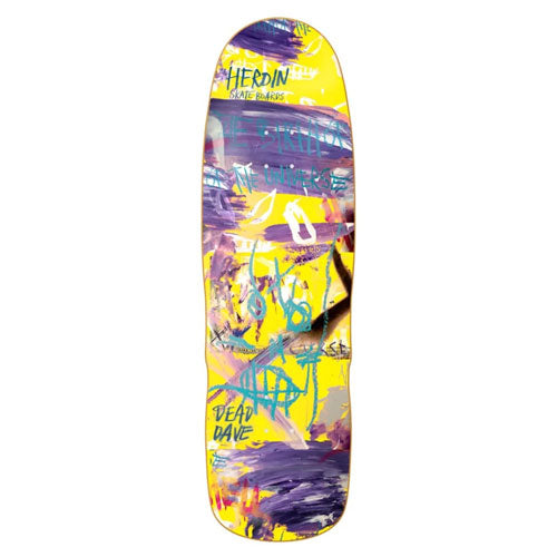 Heroin Skateboards Dead Dave Painted Deck - 10.1"