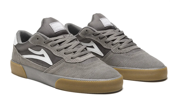 Lakai Cambridge Skate Shoes - Light Grey/Gum Suede
