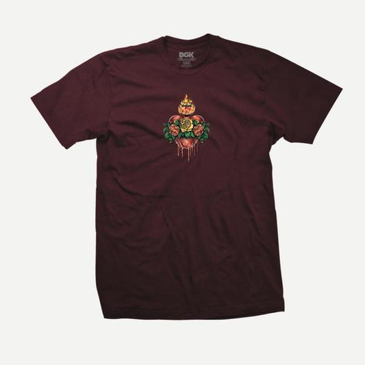 DGK Sagrado T Shirt - Burgundy