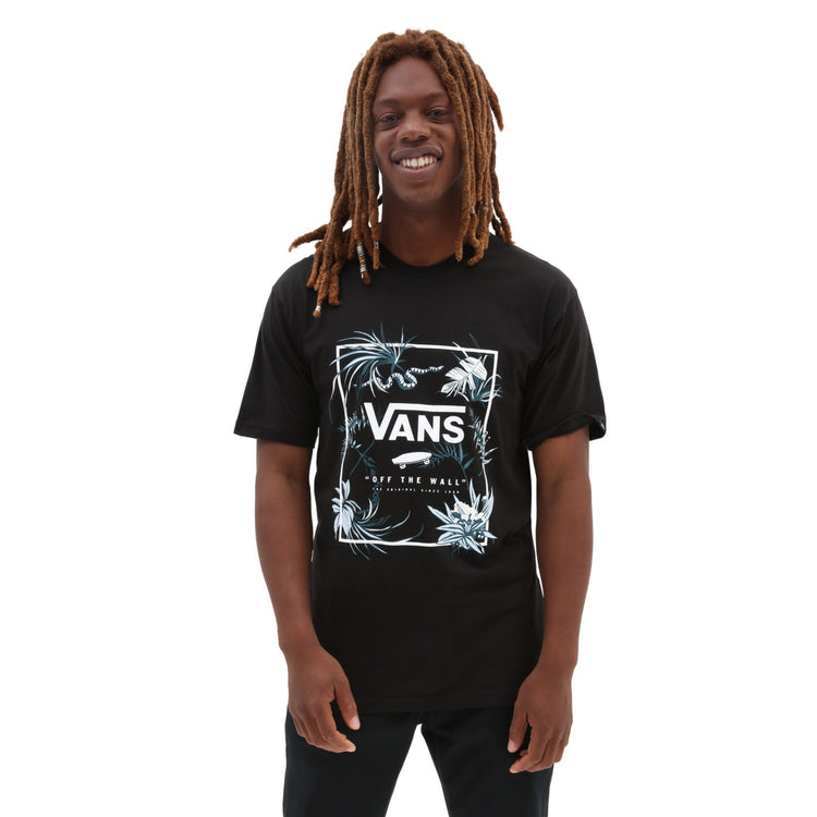 Vans Classic Print Box T Shirt - Black/Teal