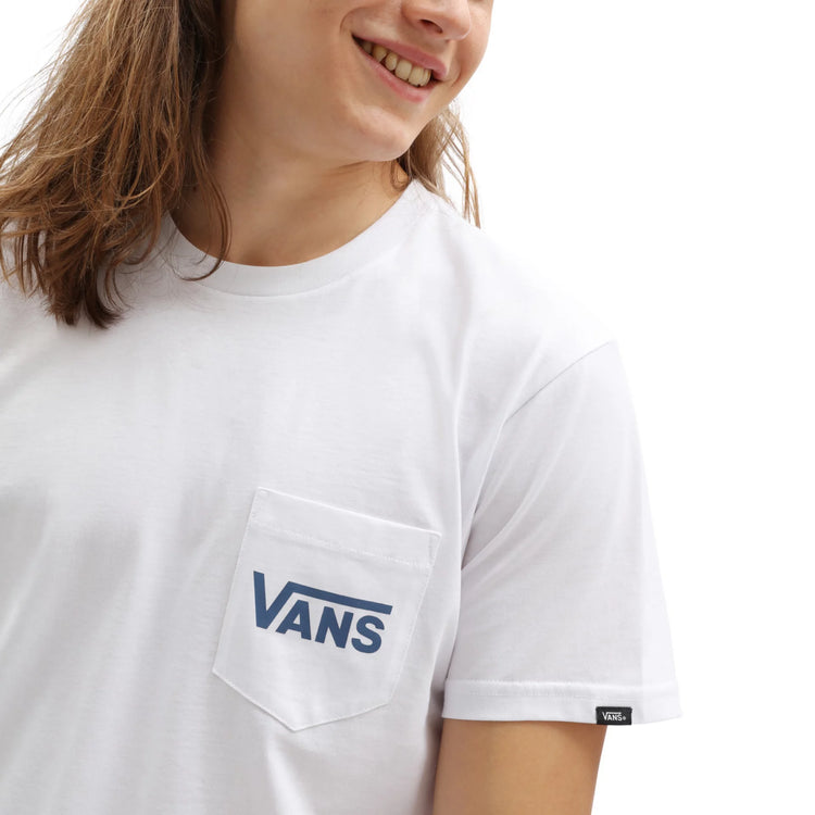 Vans Off The Wall Classic T Shirt - White/Navy