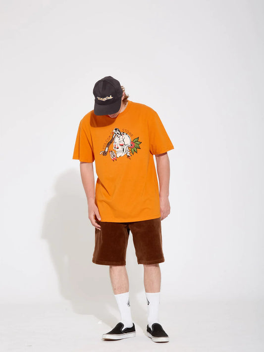 Volcom Lintell T Shirt - Saffron