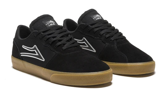 Lakai Cardiff Skate Shoes - Black/Gum