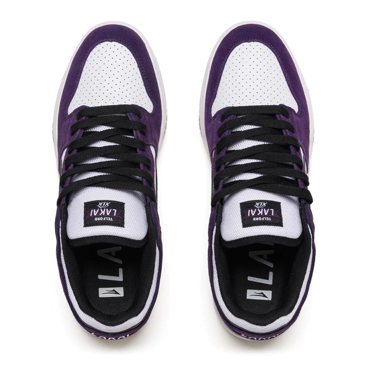 Lakai Telford Low Skate Shoes - Grape