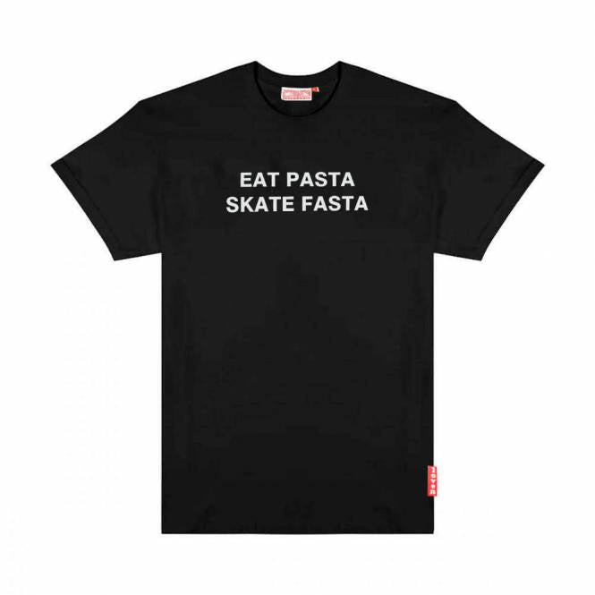 Lovenskate Eat Pasta Skate Fasta T Shit - Black