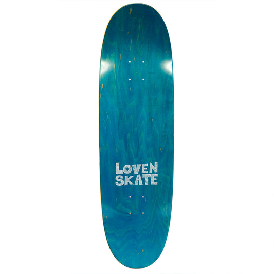 Lovenskate Scribble Heart Football Deck - 9"