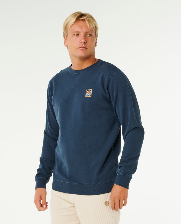 Ripcurl Pacific Rinse Patch Crew -  Dark Navy