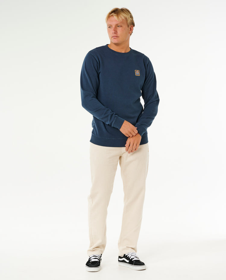 Ripcurl Pacific Rinse Patch Crew -  Dark Navy