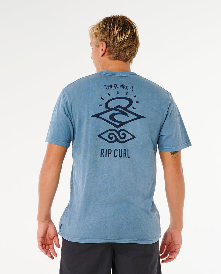 Ripcurl Search Icon T Shirt - Bluefin