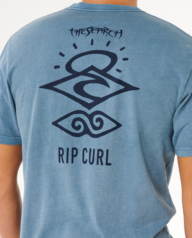 Ripcurl Search Icon T Shirt - Bluefin