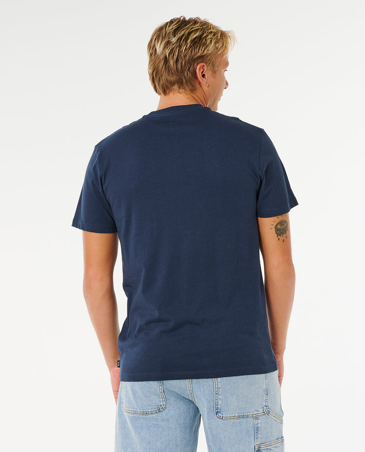 Ripcurl Wettie Icon T Shirt - Dark Navy
