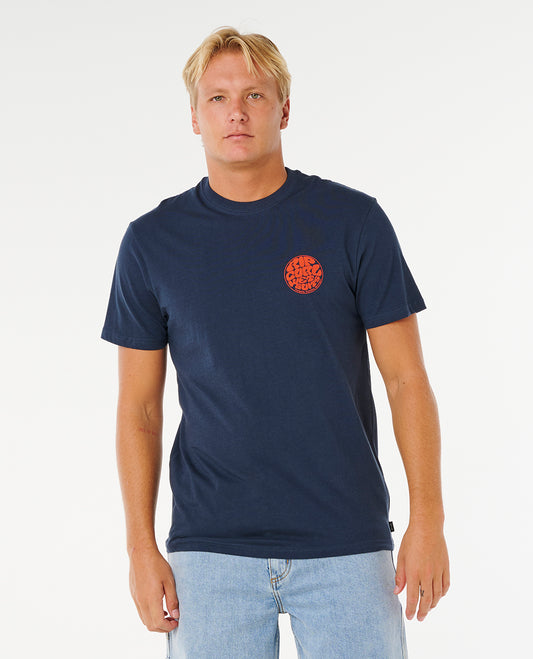 Ripcurl Wettie Icon T Shirt - Dark Navy
