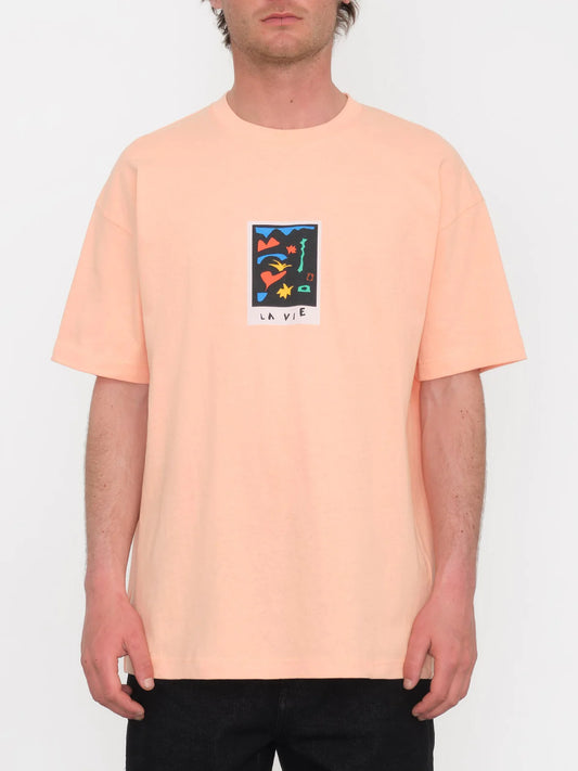 Volcom Arthur Longo 3 T Shirt - Salmon