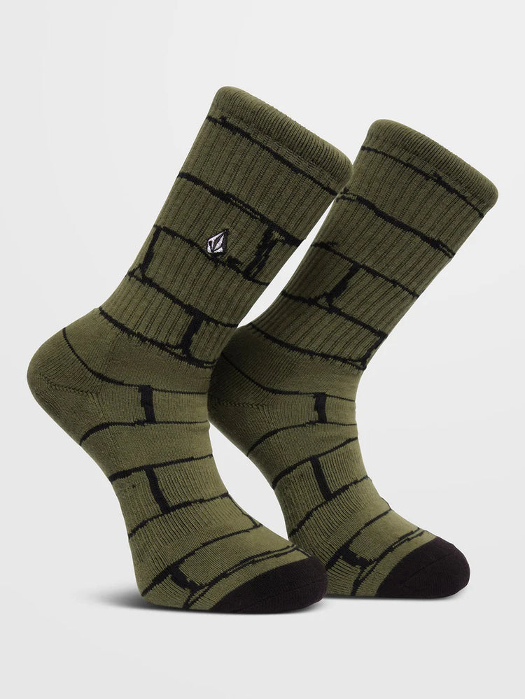 Volcom Bricker Socks - Winter Moss