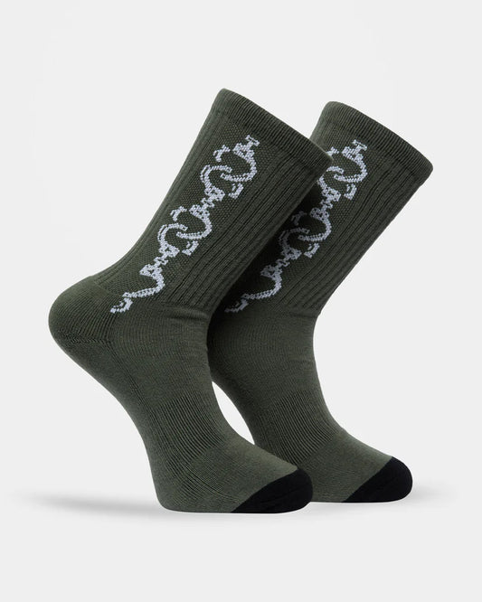 Volcom Daniel Shepard Socks - Dark Olive