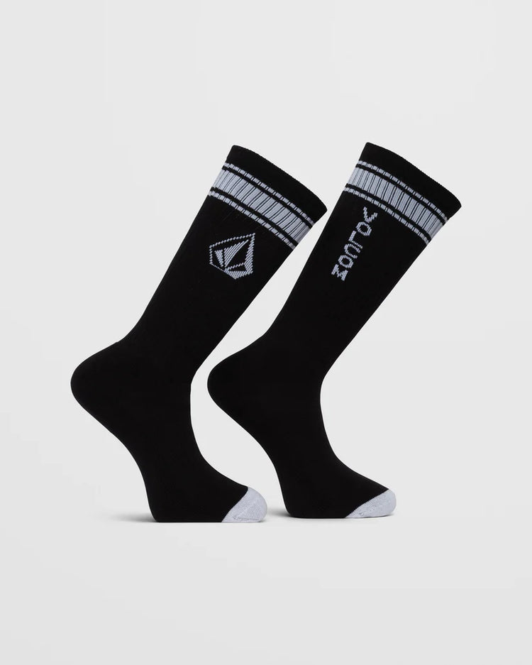 Volcom High Stripe Socks - Black