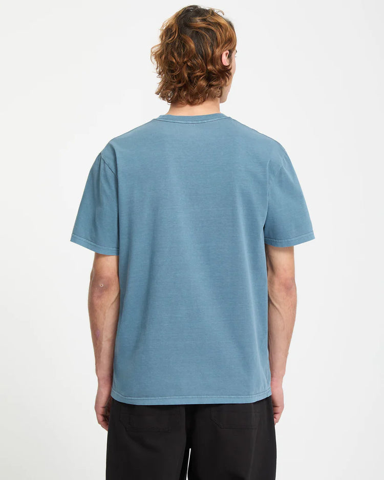Volcom Solid Stone T Shirt - Blue Wash