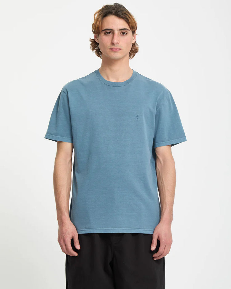 Volcom Solid Stone T Shirt - Blue Wash