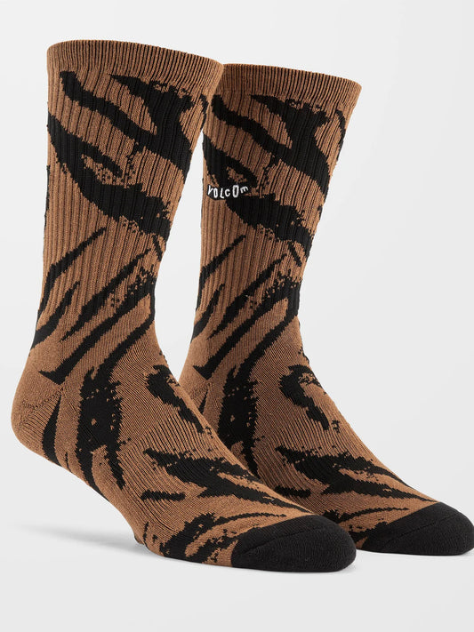Volcom Stone Pistol Socks - Tobacco