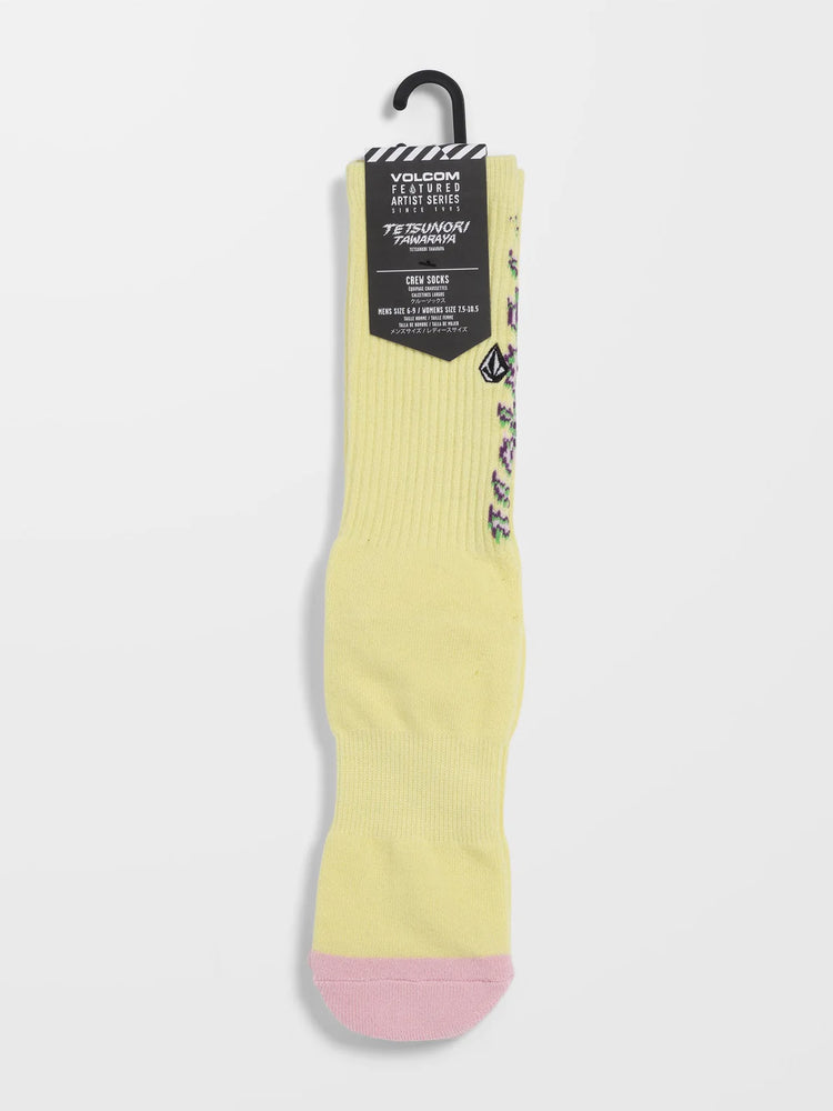 Volcom Tetsunori Socks - Aura Yellow