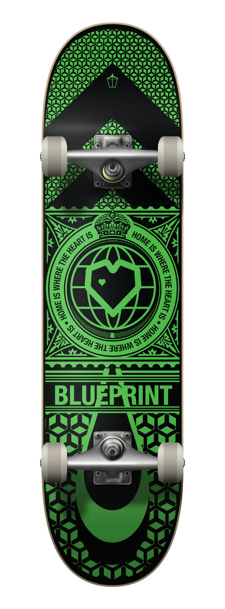 Blueprint Home Heart Complete Black/Green - 8"