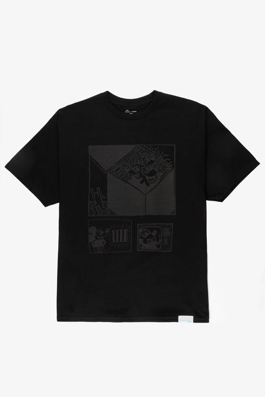 Diamond x Keith Haring Mickey And Haring T Shirt - Black