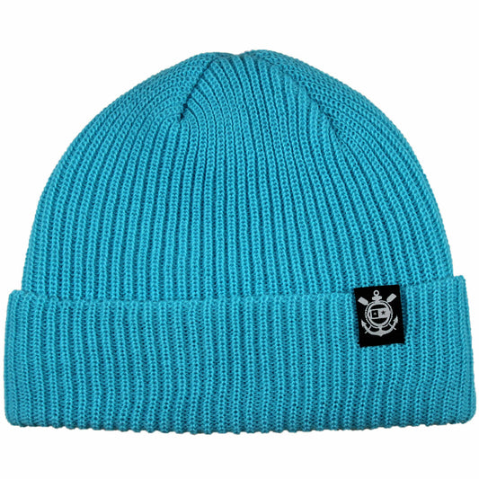 Fourstar Anchor Fold Beanie - cyan