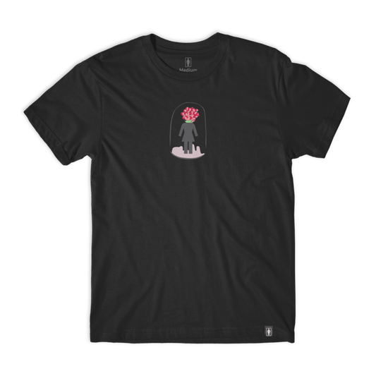 Girl Little Prince Rose T Shirt - Black